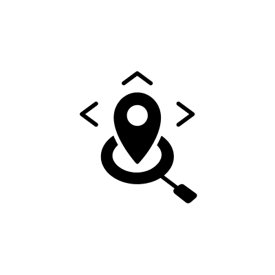 Navigation icon with directional arrows